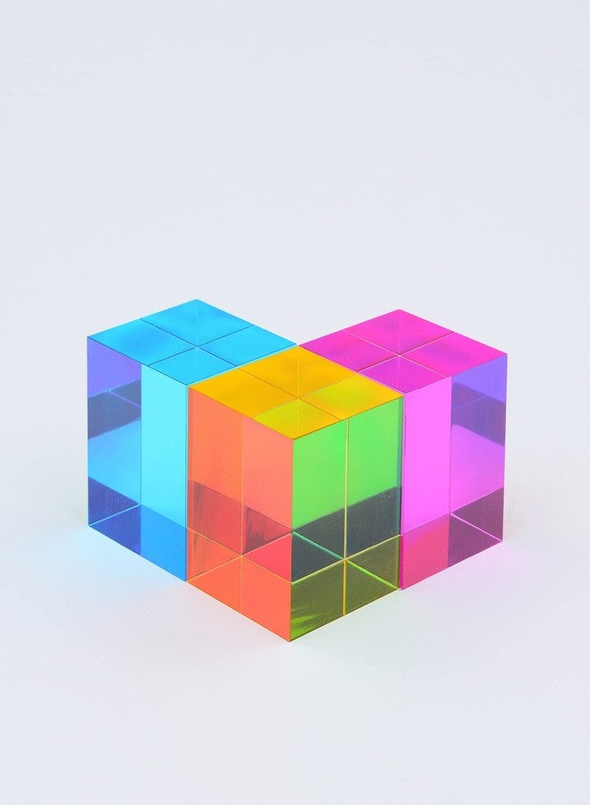 CMY Cubes The Y Cube (50mm) - Yellow Hue Cube - Optical Color Cube - Diamond Polished - Teaches Subtractive Color Mixing - Educational, Scientific, Physics & Kinetic Art Desk Object - Image 5